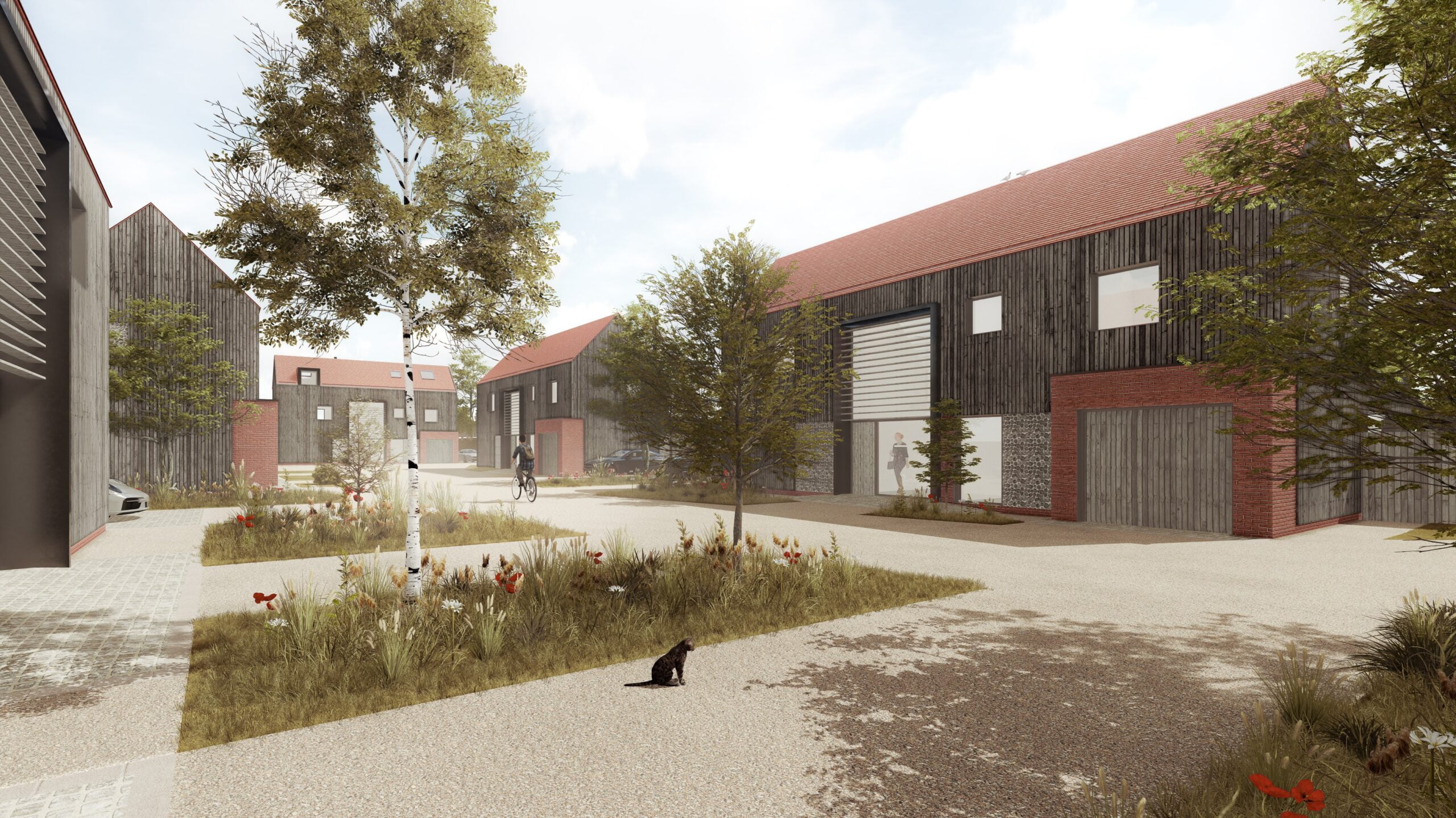 Water Moor Land new build development in Fakenham