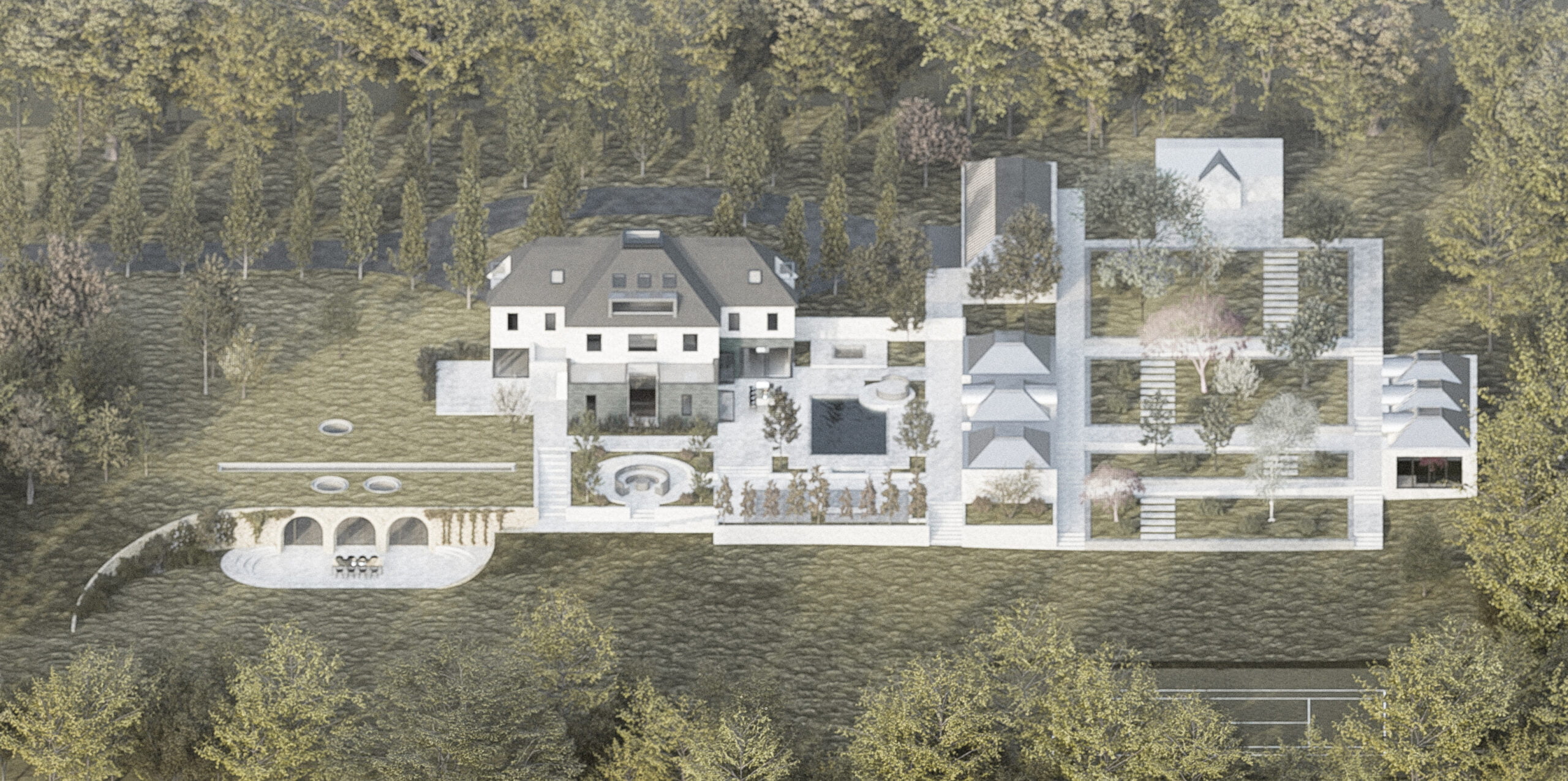 Outbuildings, park farm house