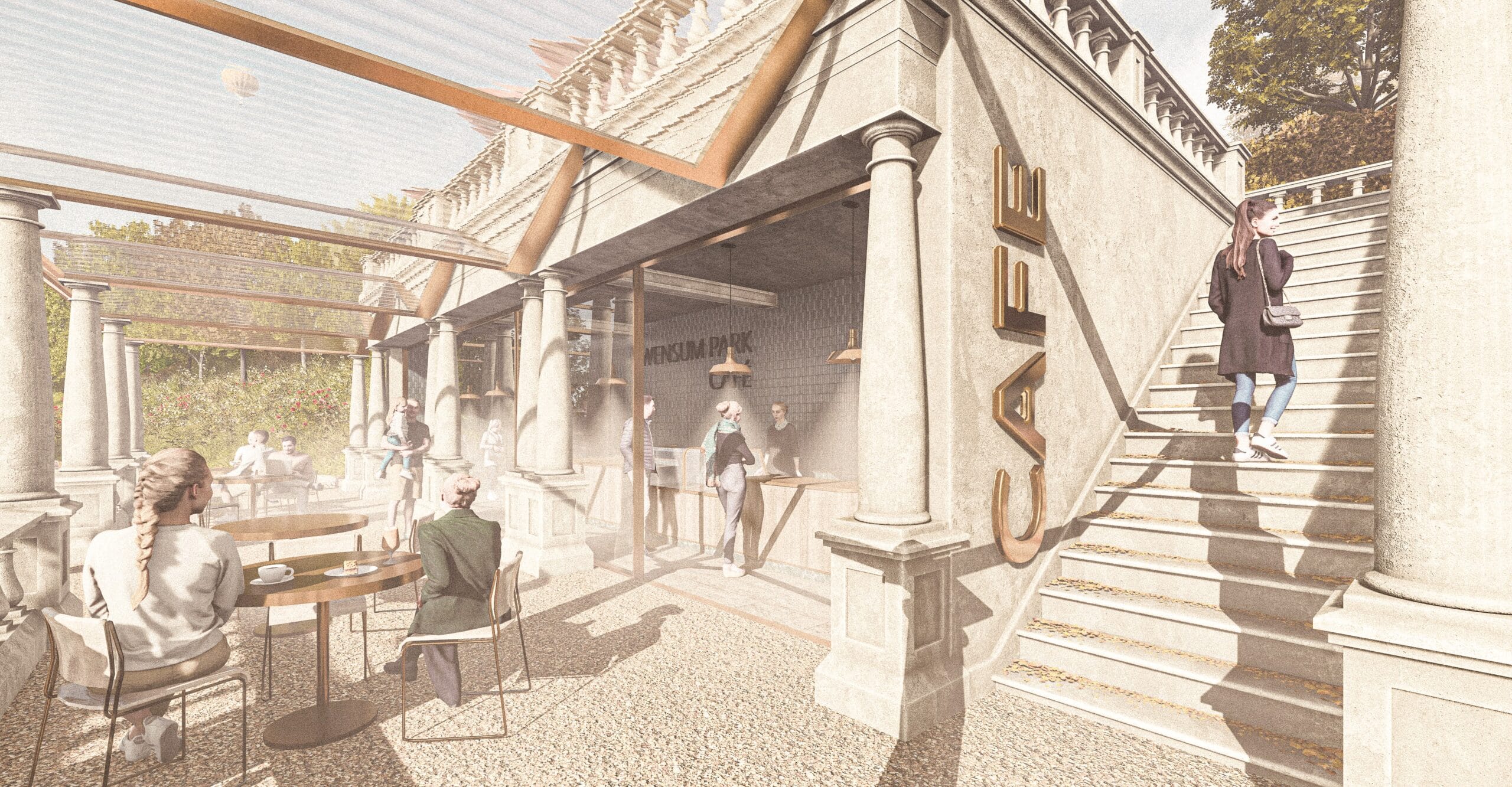 External view of a cafe