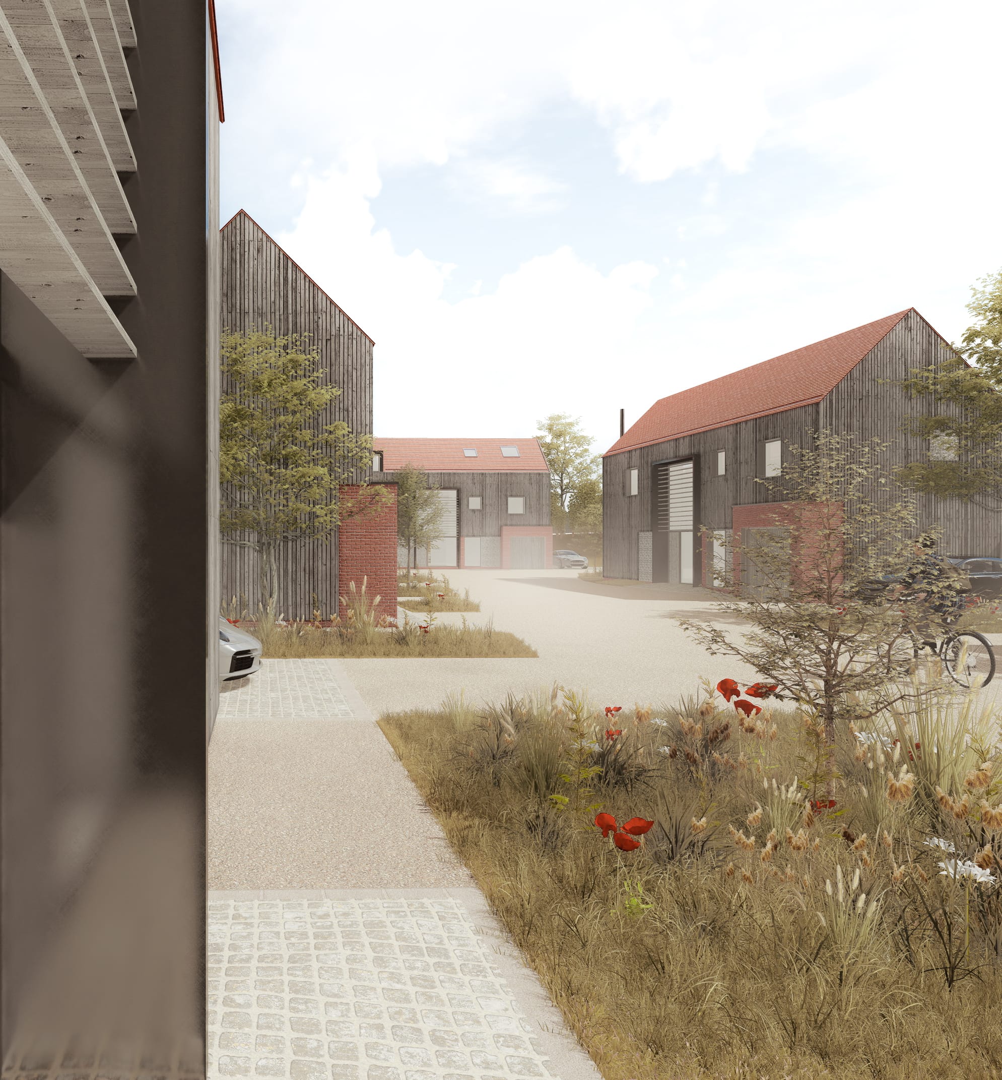 Sustainable Housing Development in Fakenham, Norfolk. 7 houses