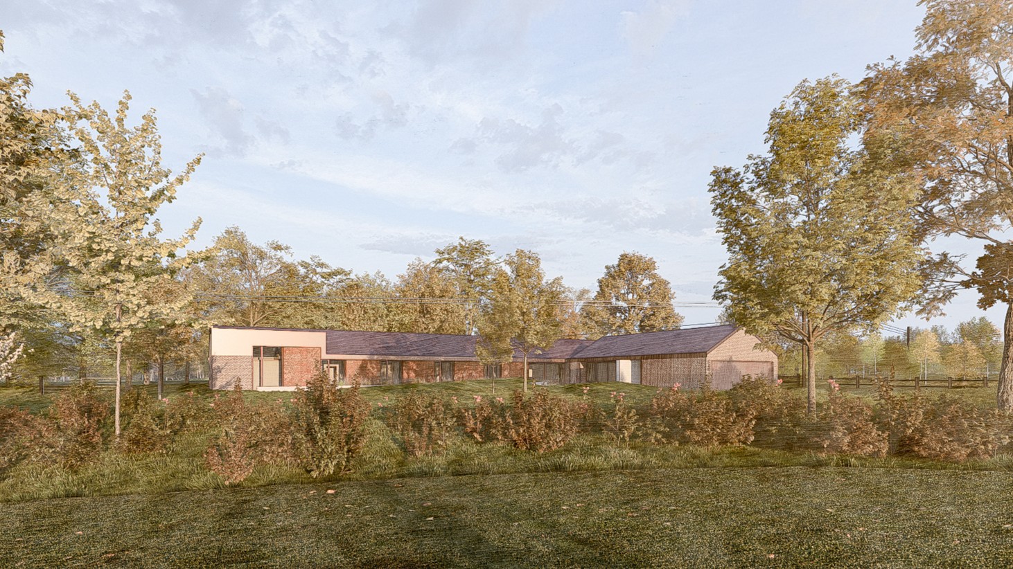 3D render of a proposed barn conversion in Essex