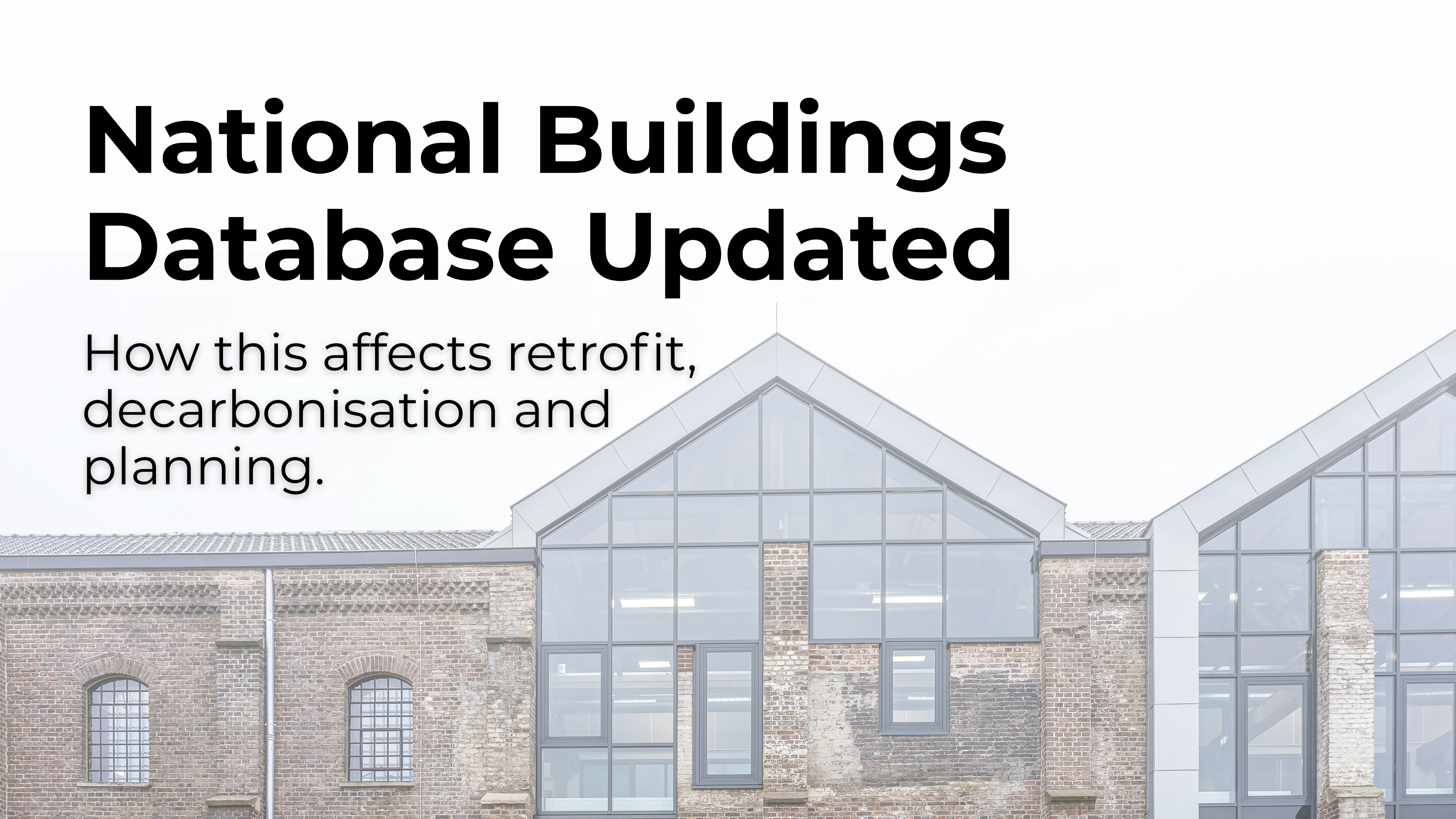 National Buildings Database Updated